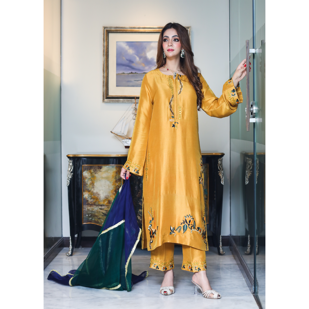 "Sunshine Grace Kurta Set"